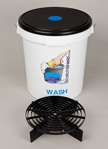 Wash Bucket with Seat Lid and Filters