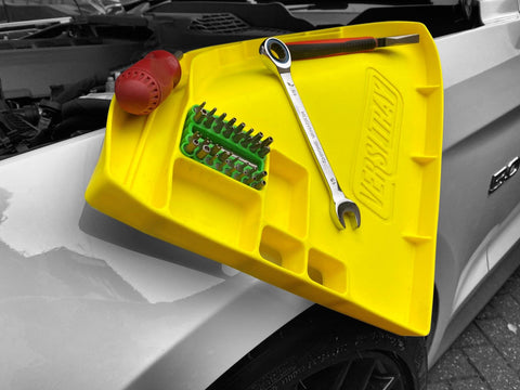 Versitray, flexible tool tray, with grip technology